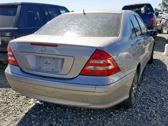 WDBRF54H66A916489 - 2006 MERCEDES-BENZ C 280 TAN photo 4