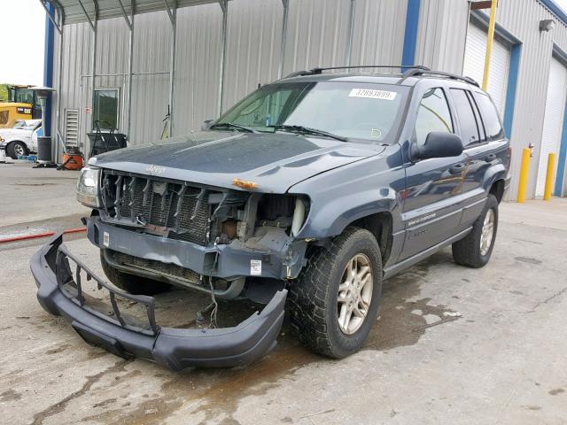 1J4GW48S33C605105 - 2003 JEEP GRAND CHER BLUE photo 2