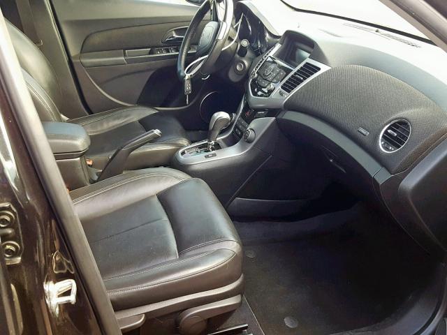 1G1PH5S90B7198761 - 2011 CHEVROLET CRUZE LTZ BLACK photo 5