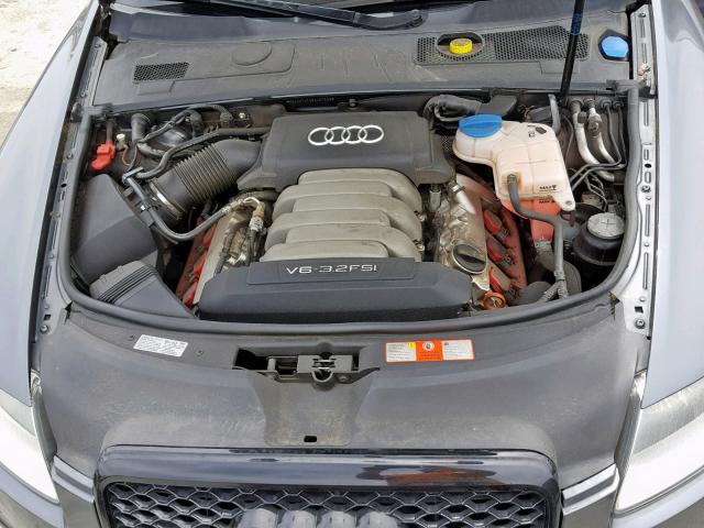 WAUEH74F08N167508 - 2008 AUDI A6 S-LINE CHARCOAL photo 7