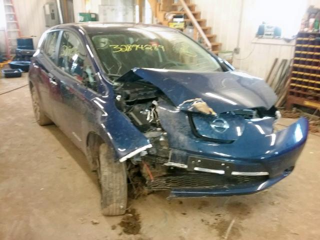 1N4BZ0CPXHC310700 - 2017 NISSAN LEAF S BLUE photo 1