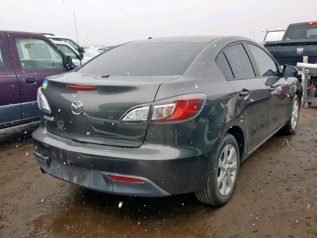 JM1BL1SF7A1241668 - 2010 MAZDA 3 I GRAY photo 4