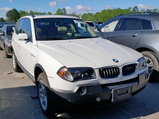 WBXPA73494WB27549 - 2004 BMW X3 2.5I WHITE photo 1