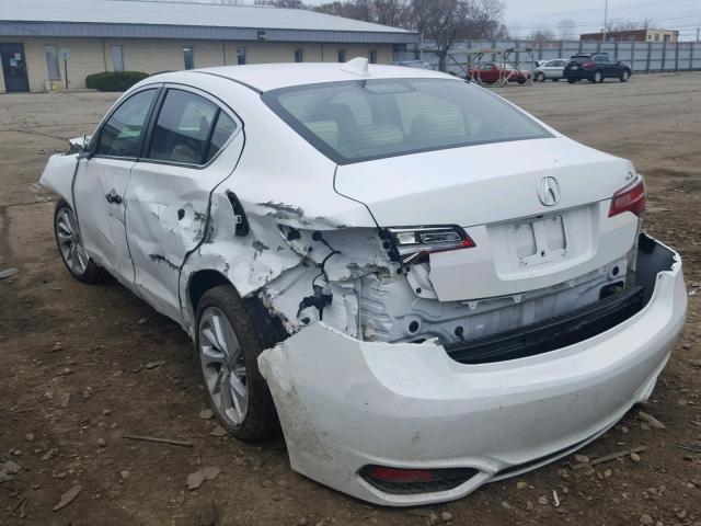 19UDE2F30JA003610 - 2018 ACURA ILX BASE WHITE photo 3