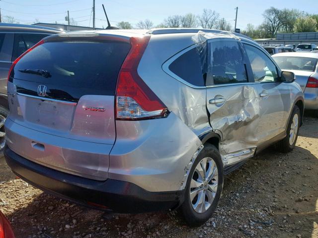 5J6RM4H72EL110004 - 2014 HONDA CR-V EXL SILVER photo 4