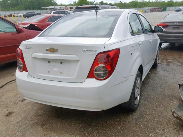 1G1JA5SH3F4128714 - 2015 CHEVROLET SONIC LS WHITE photo 4