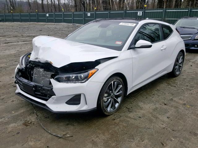 KMHTG6AF7KU005007 - 2019 HYUNDAI VELOSTER B WHITE photo 2