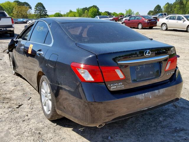 JTHBJ46G282237346 - 2008 LEXUS ES 350 BLACK photo 3