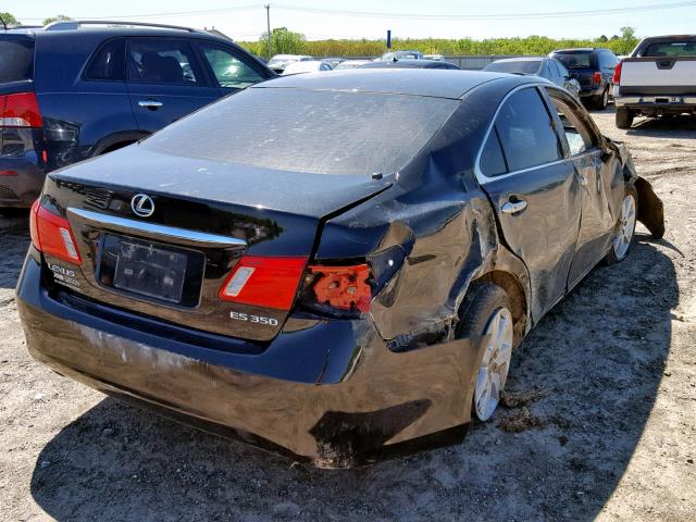 JTHBJ46G282237346 - 2008 LEXUS ES 350 BLACK photo 4