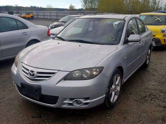 JM1BK323841200474 - 2004 MAZDA 3 S SILVER photo 2