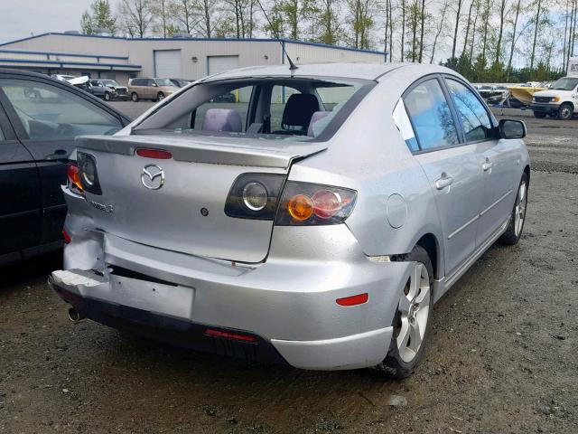 JM1BK323841200474 - 2004 MAZDA 3 S SILVER photo 4