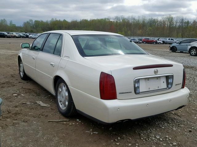 1G6KD54Y12U135173 - 2002 CADILLAC DEVILLE WHITE photo 3