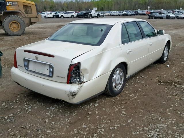 1G6KD54Y12U135173 - 2002 CADILLAC DEVILLE WHITE photo 4