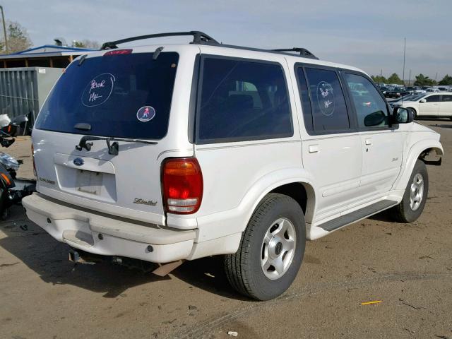 1FMZU75E51ZA66741 - 2001 FORD EXPLORER L WHITE photo 4