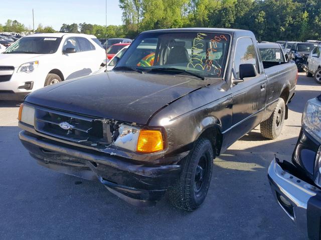 1FTCR10A8VPA51259 - 1997 FORD RANGER BLACK photo 2