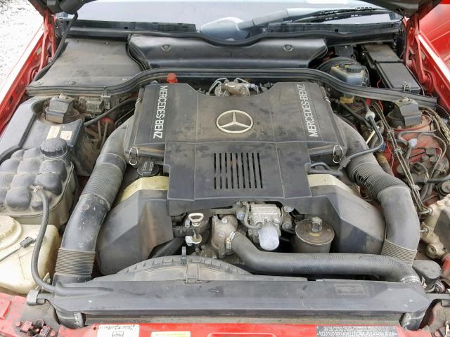 WDBFA66E4LF003545 - 1990 MERCEDES-BENZ 500 SL RED photo 7