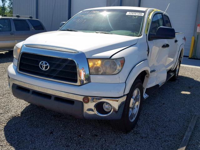 5TBET54147S456466 - 2007 TOYOTA TUNDRA CRE WHITE photo 2