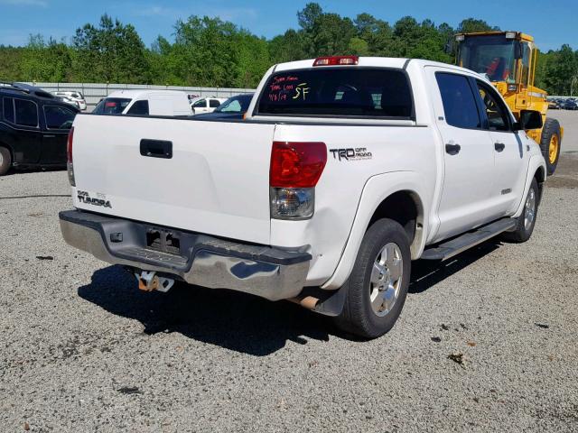 5TBET54147S456466 - 2007 TOYOTA TUNDRA CRE WHITE photo 4