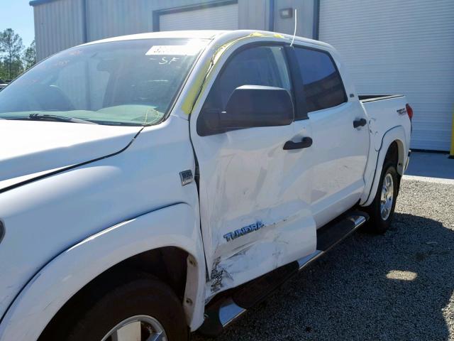 5TBET54147S456466 - 2007 TOYOTA TUNDRA CRE WHITE photo 9