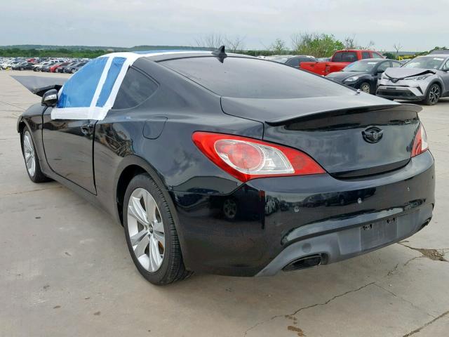 KMHHU6KH3BU061637 - 2011 HYUNDAI GENESIS CO BLACK photo 3