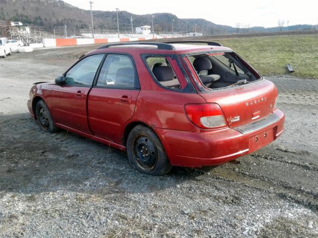 JF1GG65502H826388 - 2002 SUBARU IMPREZA TS RED photo 3