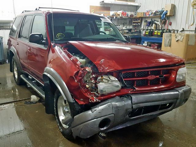 1FMZU73E7YZB59256 - 2000 FORD EXPLORER X RED photo 1