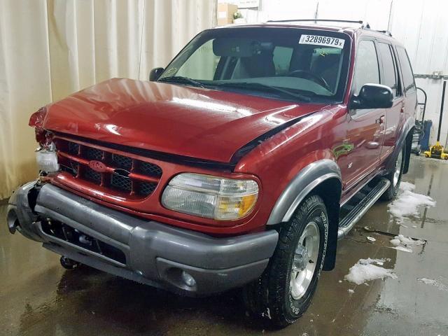 1FMZU73E7YZB59256 - 2000 FORD EXPLORER X RED photo 2