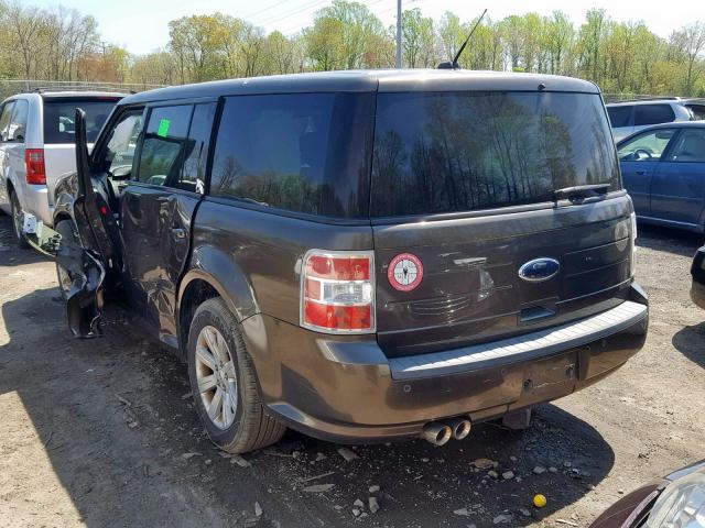 2FMGK5BC0BBD22230 - 2011 FORD FLEX SE BROWN photo 3