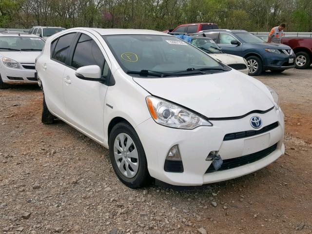 JTDKDTB39E1069633 - 2014 TOYOTA PRIUS C WHITE photo 1