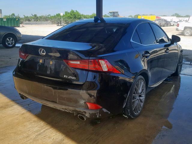 JTHBF1D28E5023995 - 2014 LEXUS IS 250 BLACK photo 4