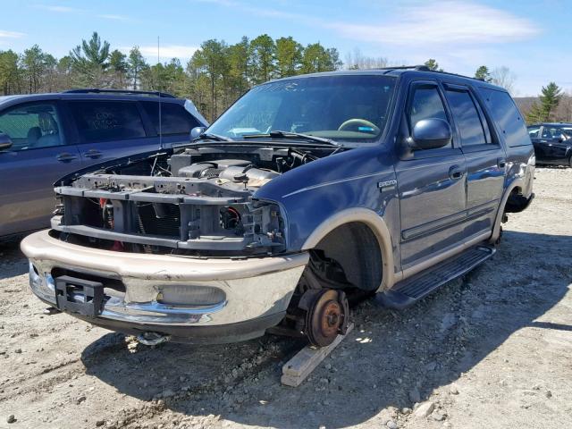 1FMPU18L1WLB88649 - 1998 FORD EXPEDITION BLUE photo 2