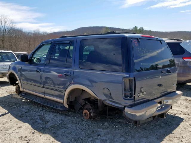1FMPU18L1WLB88649 - 1998 FORD EXPEDITION BLUE photo 3