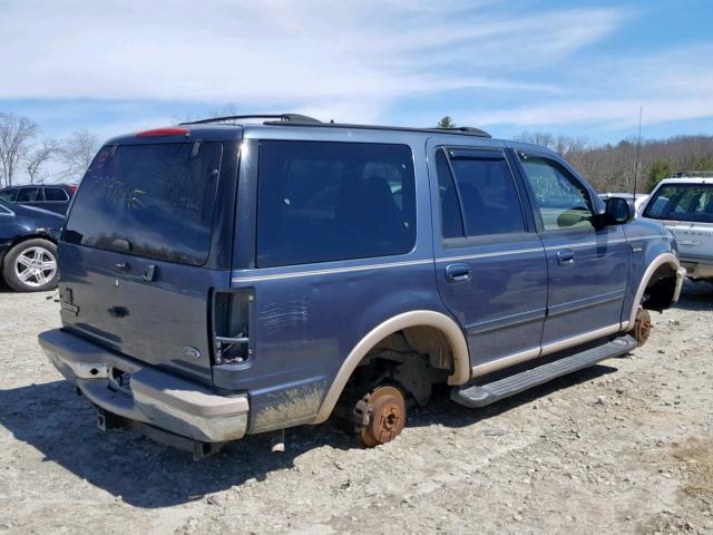 1FMPU18L1WLB88649 - 1998 FORD EXPEDITION BLUE photo 4
