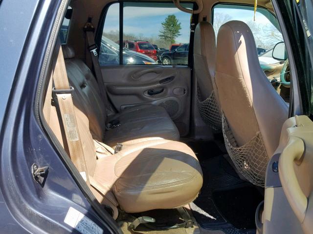 1FMPU18L1WLB88649 - 1998 FORD EXPEDITION BLUE photo 6