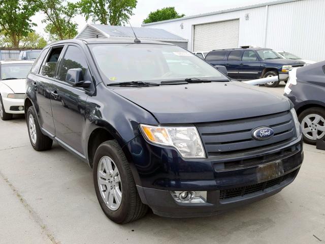 2FMDK38C38BA93534 - 2008 FORD EDGE SEL BLACK photo 1