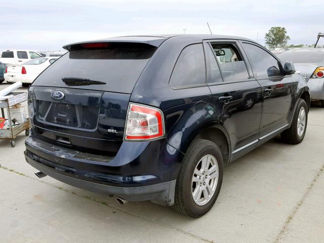 2FMDK38C38BA93534 - 2008 FORD EDGE SEL BLACK photo 4