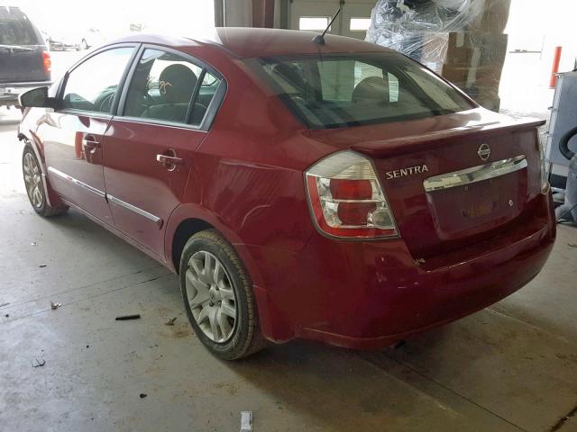 3N1AB6AP6CL689212 - 2012 NISSAN SENTRA 2.0 RED photo 3