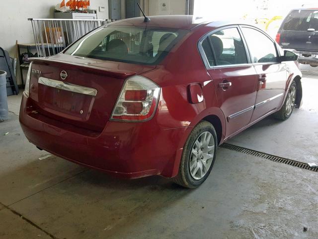 3N1AB6AP6CL689212 - 2012 NISSAN SENTRA 2.0 RED photo 4