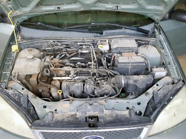 1FAFP34N66W184787 - 2006 FORD FOCUS ZX4 GREEN photo 7