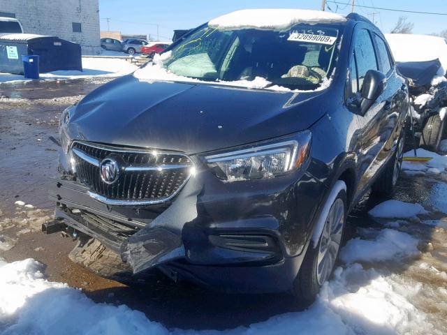 KL4CJASB7JB694958 - 2018 BUICK ENCORE PRE GRAY photo 2