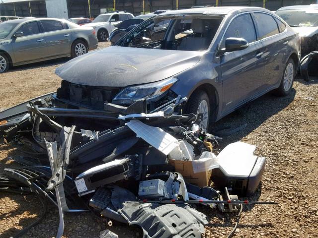 4T1BD1EB4DU015866 - 2013 TOYOTA AVALON HYB GRAY photo 2