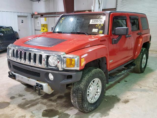 5GTEN13E488138585 - 2008 HUMMER H3 ORANGE photo 2