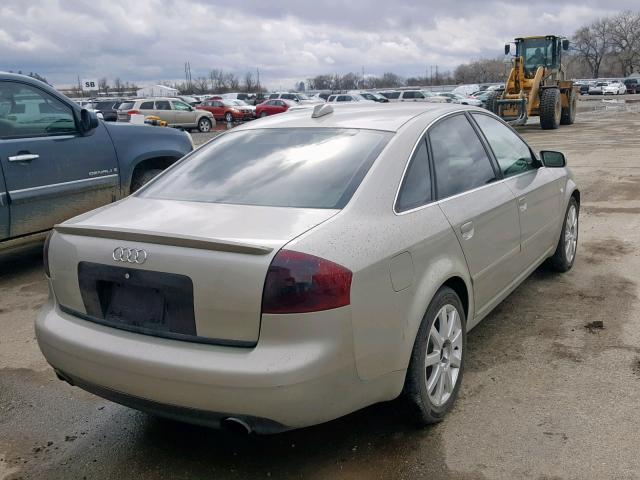 WAUCD64B64N063710 - 2004 AUDI A6 S-LINE GOLD photo 4