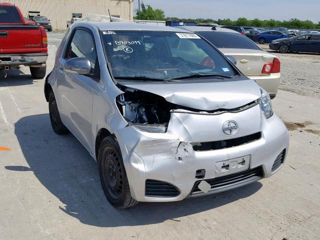 JTNJJXB02CJ010904 - 2012 TOYOTA SCION IQ SILVER photo 1