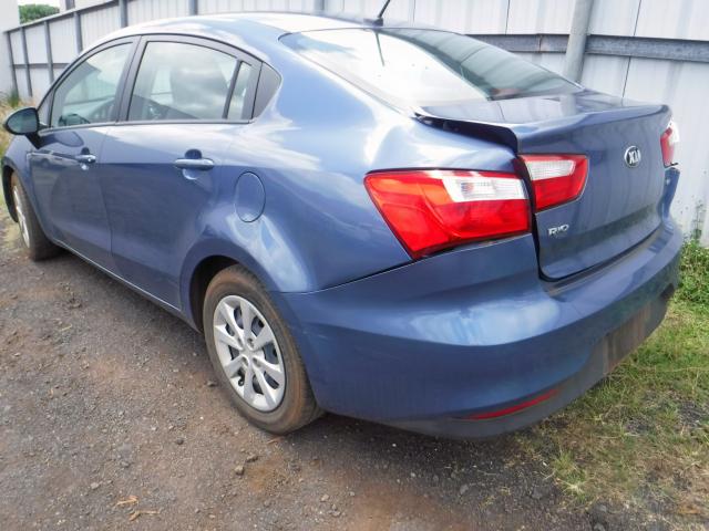 KNADM4A3XG6638590 - 2016 KIA RIO LX BLUE photo 3