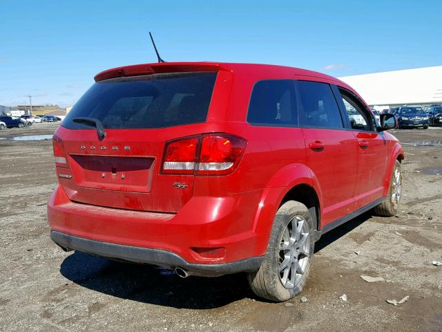 3C4PDCEG0ET310069 - 2014 DODGE JOURNEY R/ RED photo 4