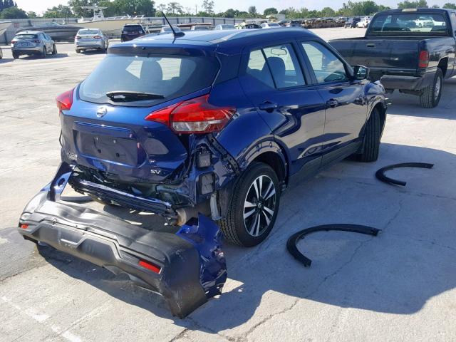 3N1CP5CU9JL512349 - 2018 NISSAN KICKS S BLUE photo 4