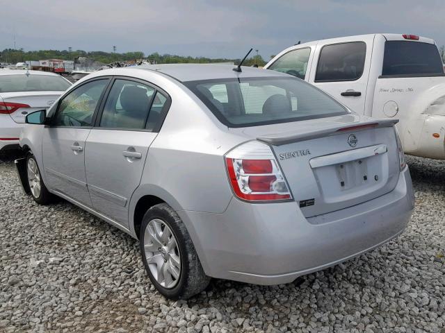 3N1AB6AP1BL657086 - 2011 NISSAN SENTRA 2.0 SILVER photo 3