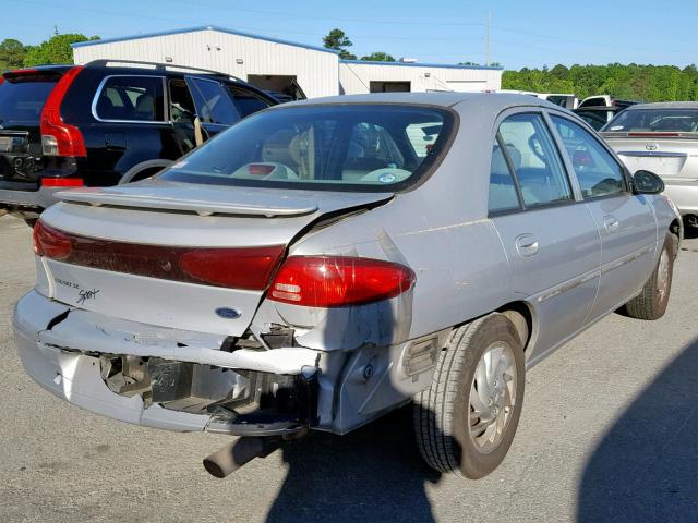 1FAFP13P1XW281226 - 1999 FORD ESCORT SE SILVER photo 4