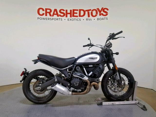 ML015ANM4JT015091 - 2018 DUCATI SCRAMBLER GRAY photo 1